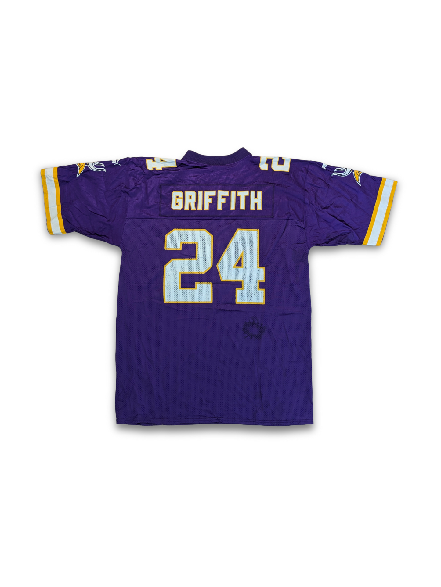 NFL Minnesota Vikings Jersey Nr. 24 Griffith Lila L fits XL 1990er Puma