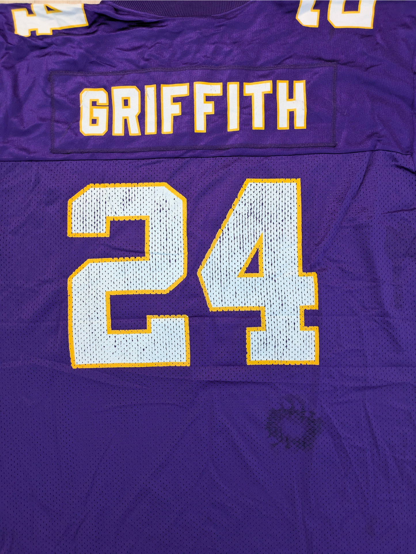 NFL Minnesota Vikings Jersey Nr. 24 Griffith Lila L fits XL 1990er Puma