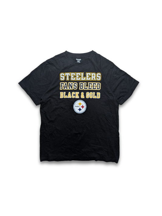 NFL Reebok Pittsburgh Steelers Black and Gold T-Shirt schwarz Large / X-Large